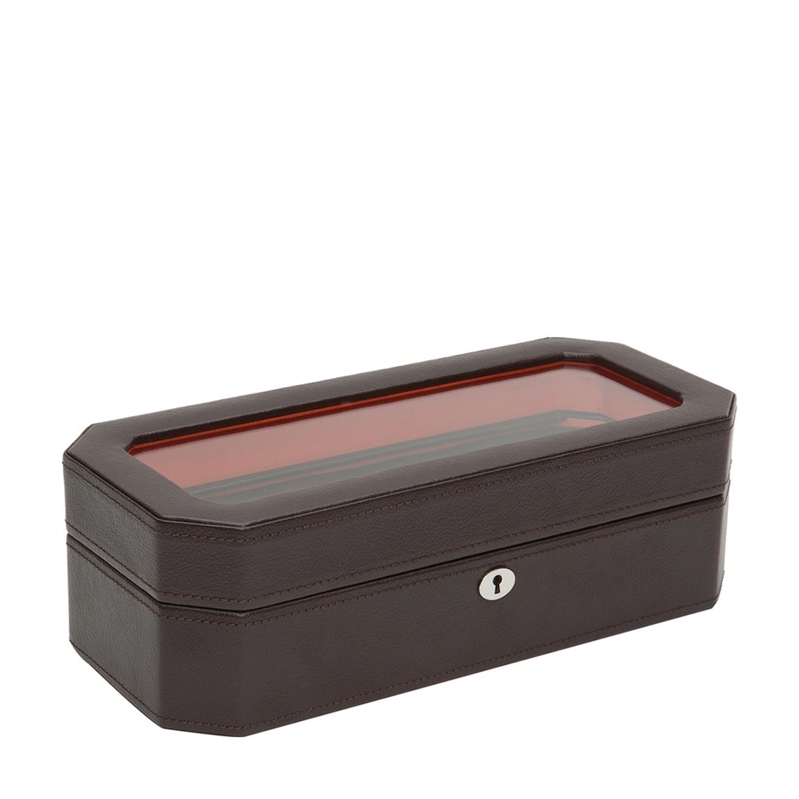 Brown/Orange Windsor 5 Piece Watch Box main product photo