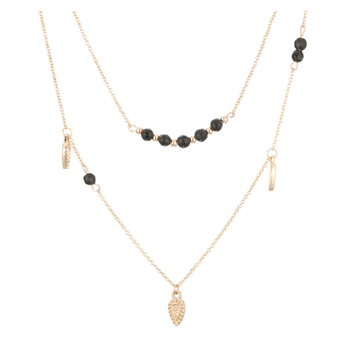 Black Obsidian Double Row Necklace main product photo