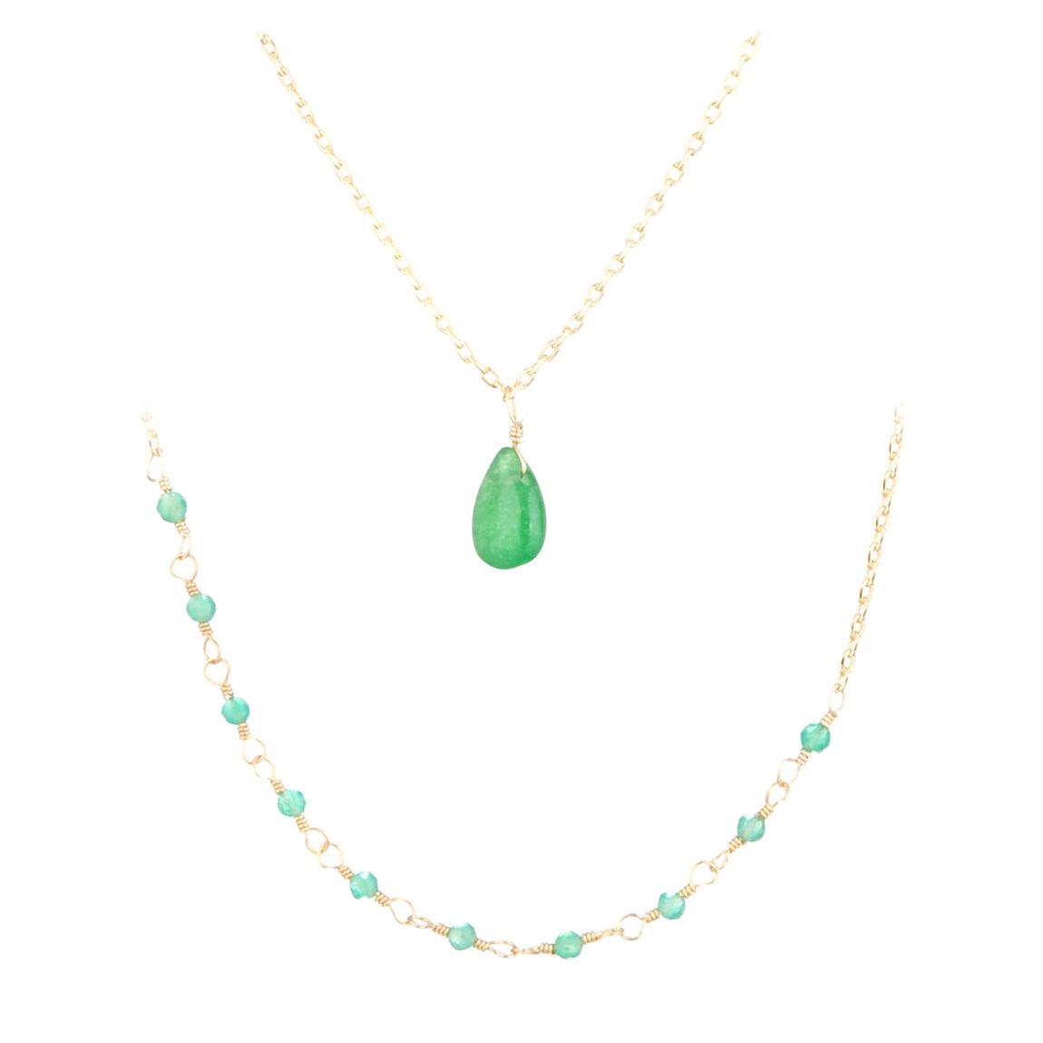 Green Paola Jade Necklace main product photo
