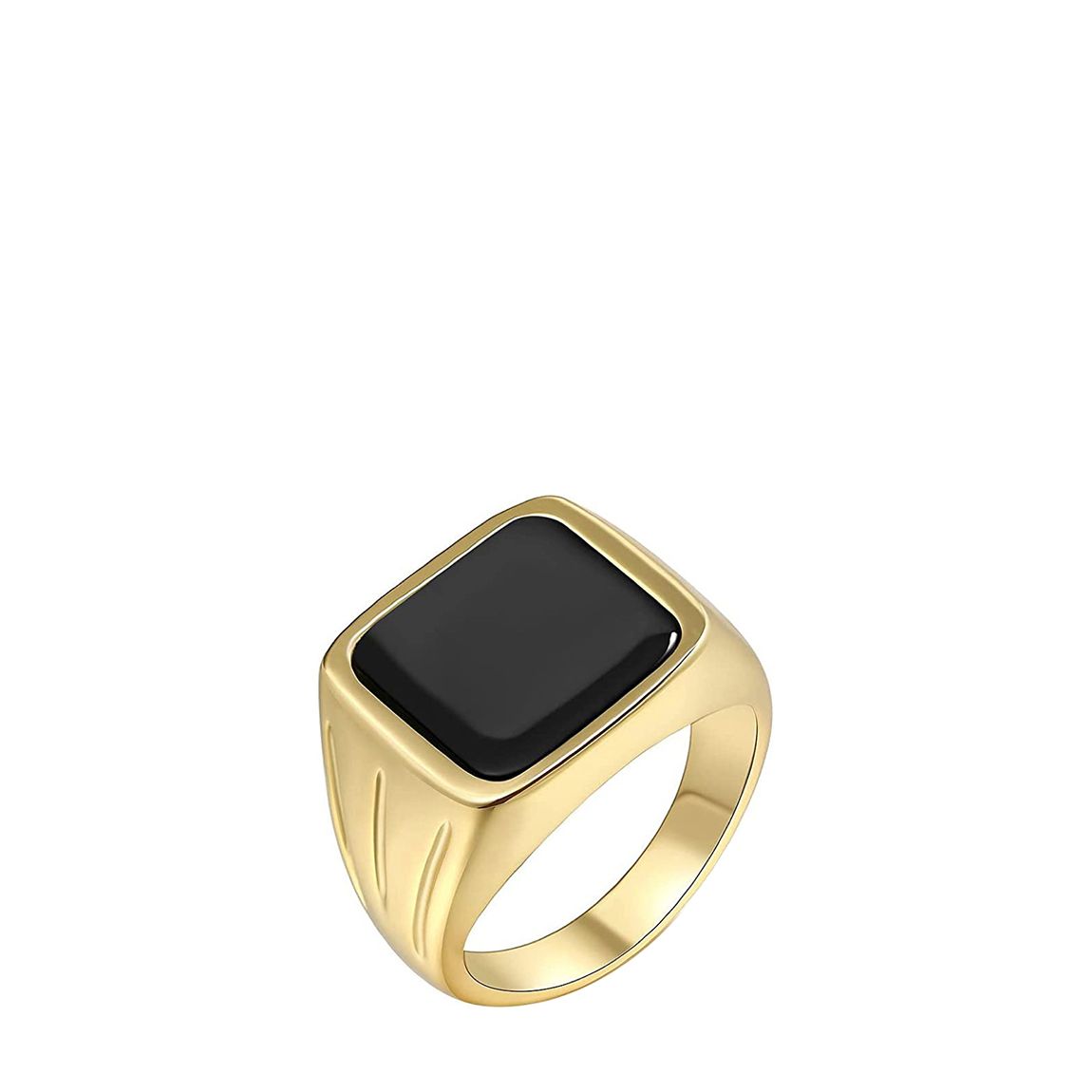 18K Gold Black Gemstone Ring main product photo