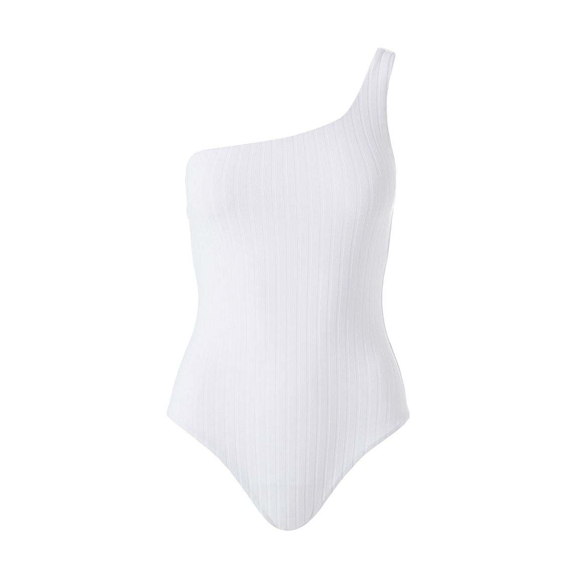 White Ribbed Palermo Swimsuit main product photo