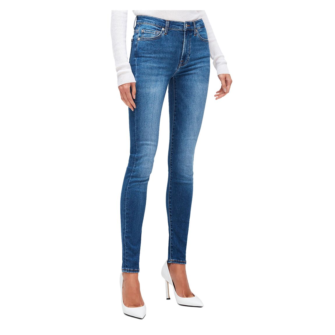 Mid Indigo Skinny Stretch Jeans main product photo