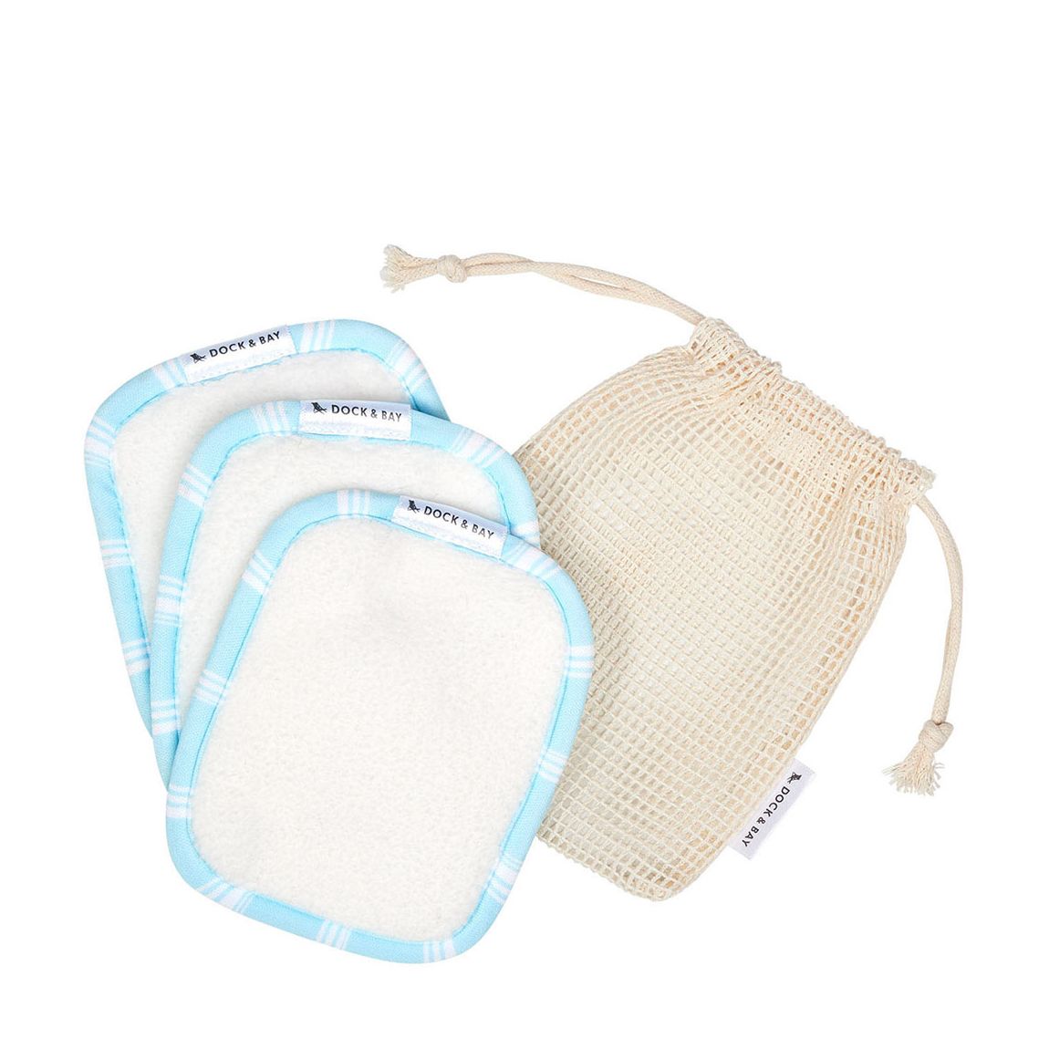 Pack of 3 Reusable Makeup Removers, Chamomile Blue main product photo