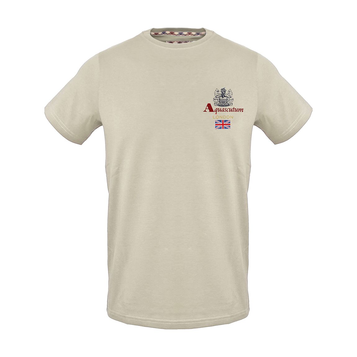 Sand Small Chest Logo Cotton T-Shirt main product photo