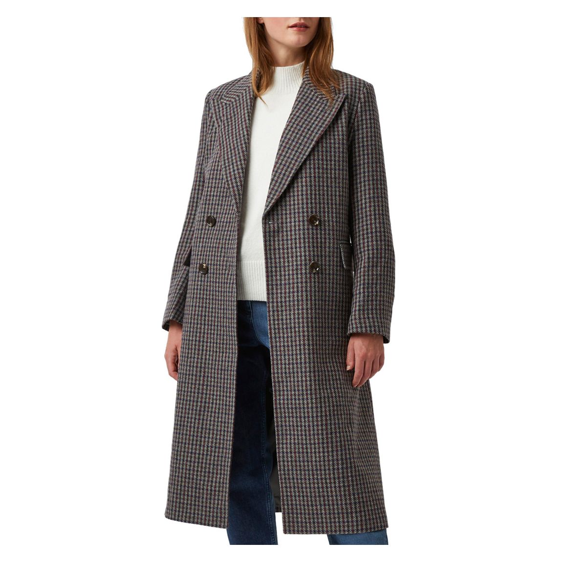Multi Buttoned Belted Coat main product photo