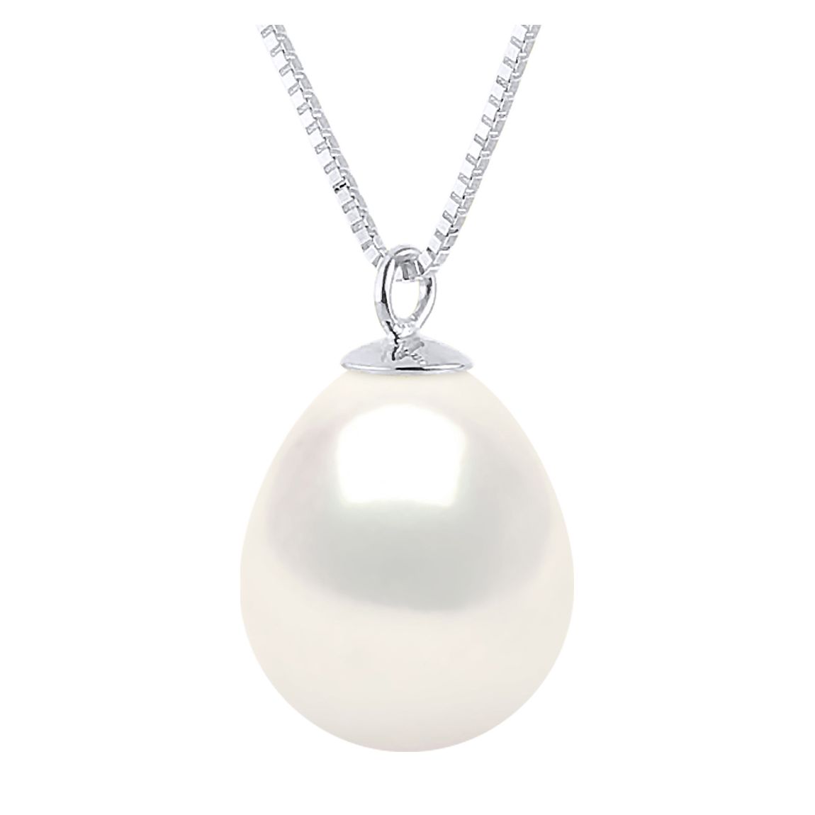 Silver/White 3 Real Cultured Freshwater Pearl Hanging Earrings main product photo