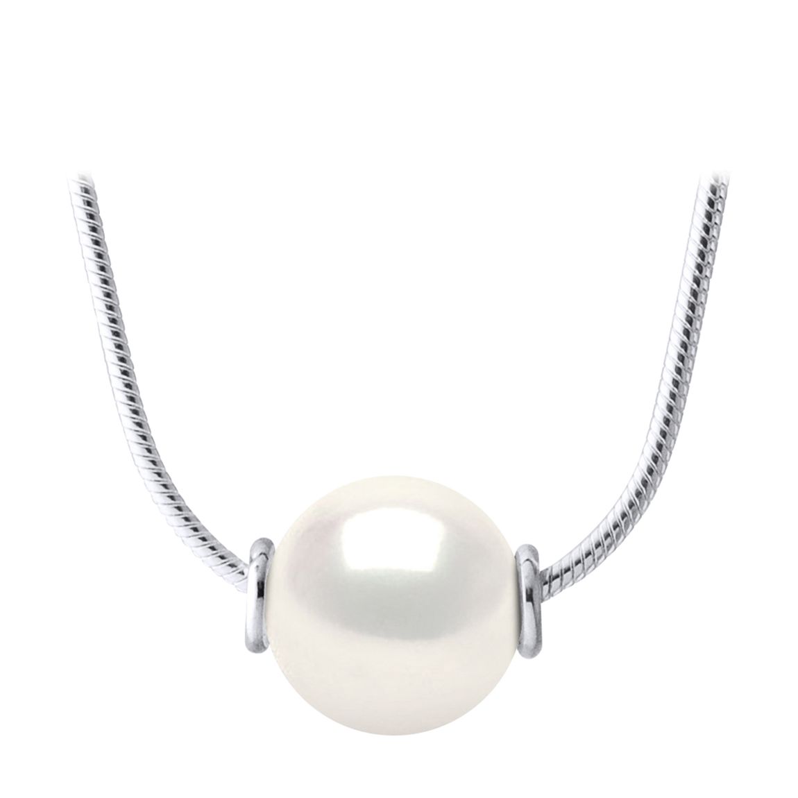 White Real Cultured Freshwater Pearl Necklace main product photo