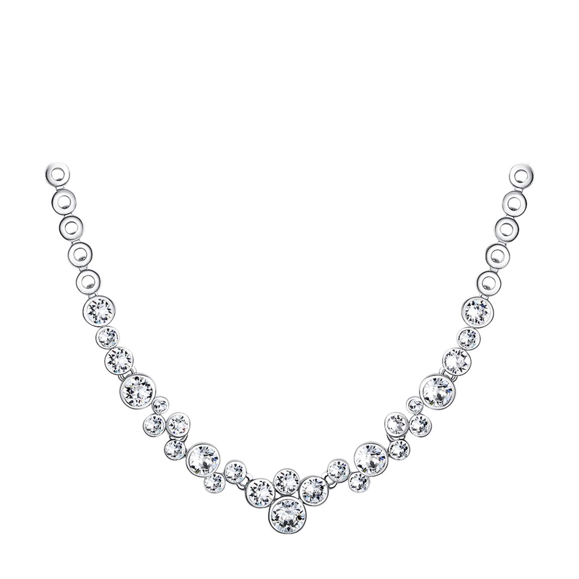 Silver Swavorki Crystal Necklace main product photo