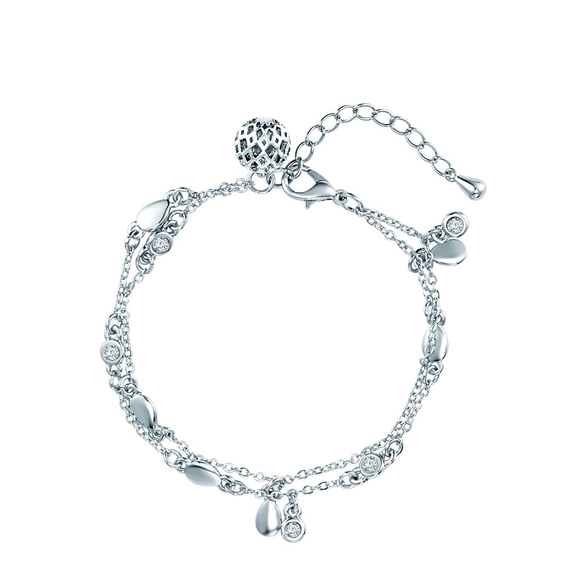 Silver Swarovski Chain Bracelet main product photo