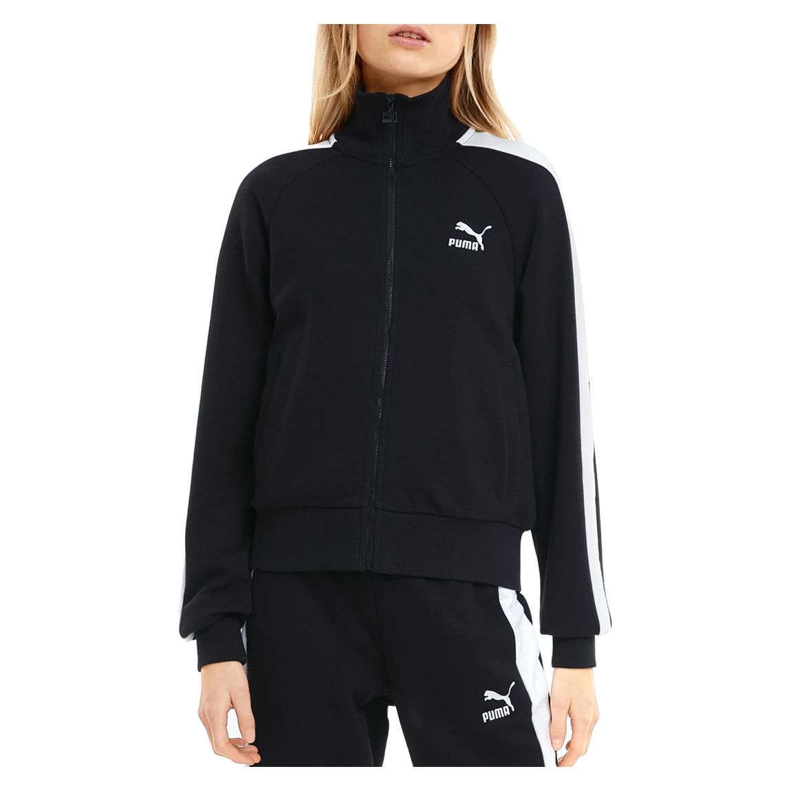 Black Zip Up Track Jacket main product photo