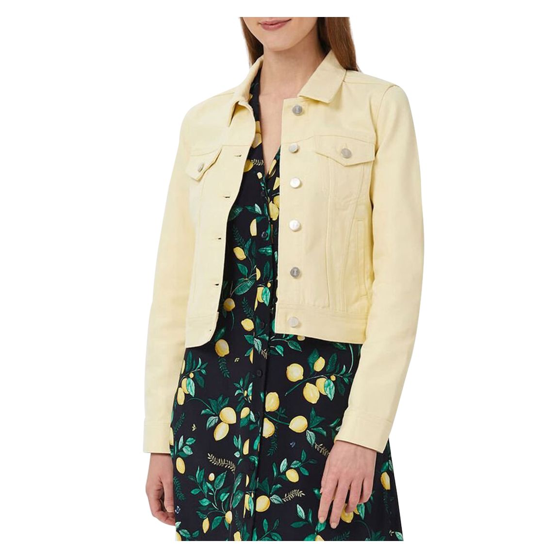 Yellow Mariam Denim Jacket main product photo