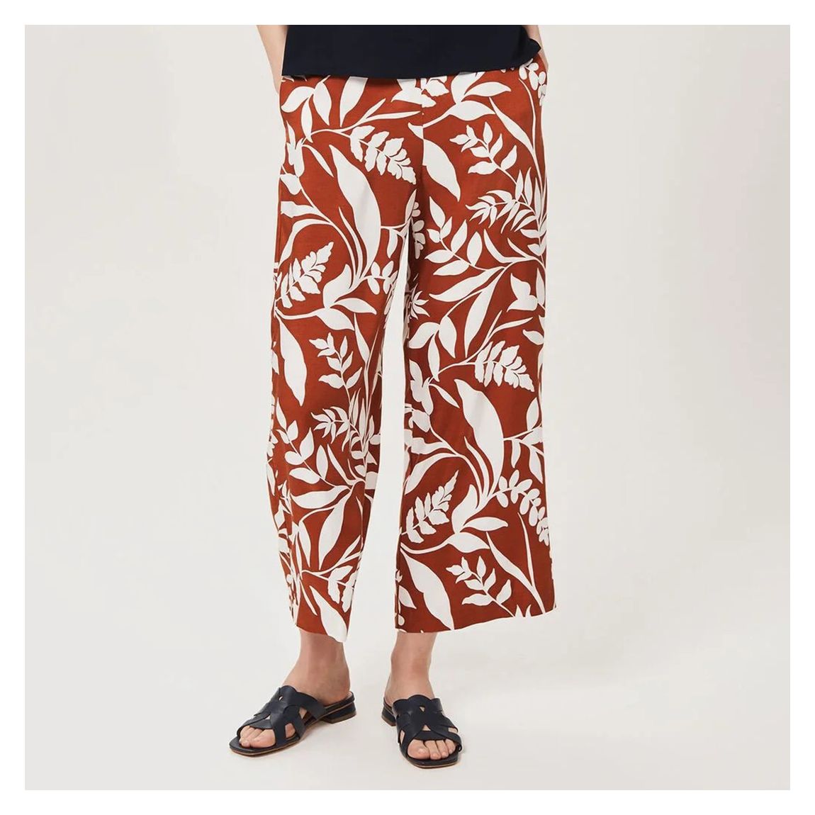 Brown Lauren Printed Trousers main product photo
