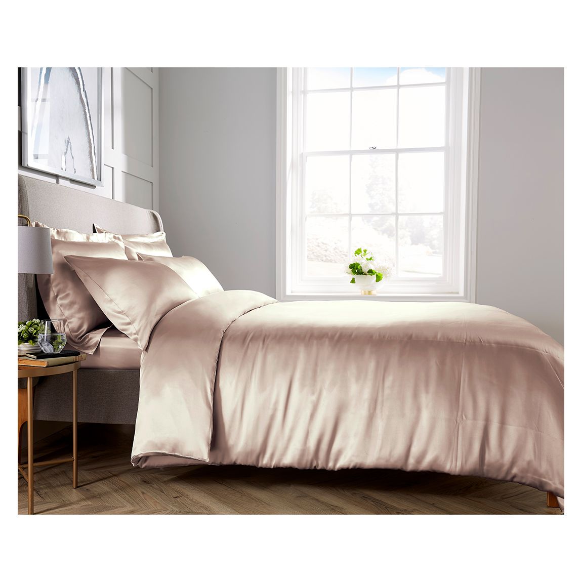 Silk Super King Duvet Cover, Pink main product photo
