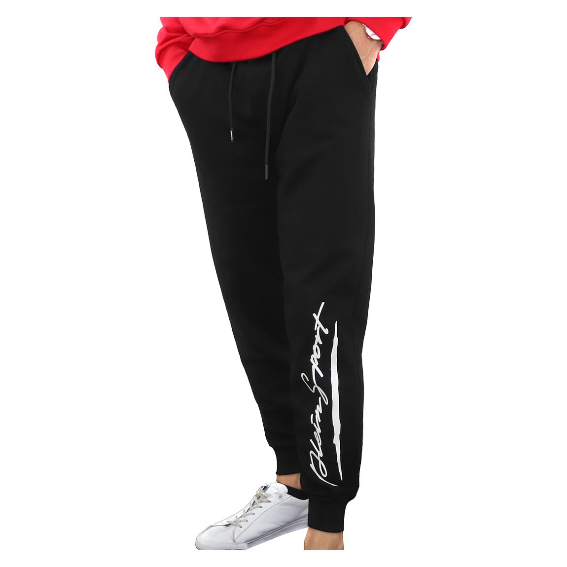 Black Small Logo Cotton Blend Joggers main product photo