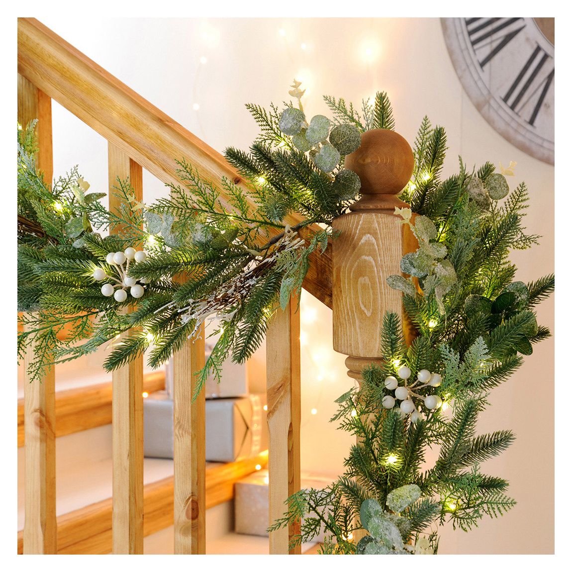 Large 270cm Prelit Eucalyptus Garland main product photo