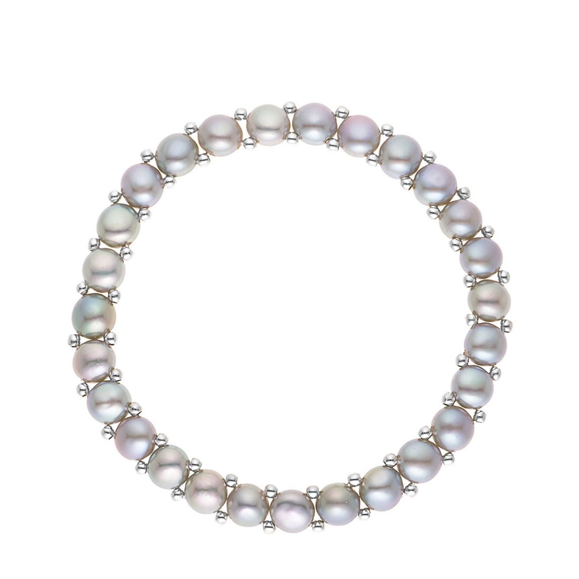 Grey Row Fresh Water Pearl Bracelet 3-4mm main product photo
