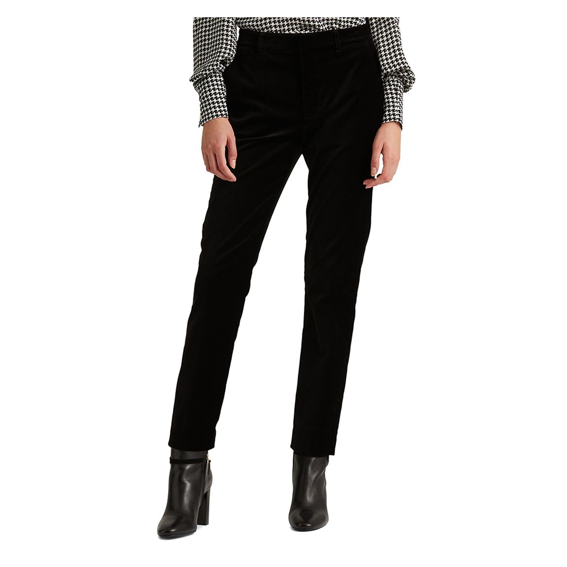 Black Stretch Cotton Trousers main product photo