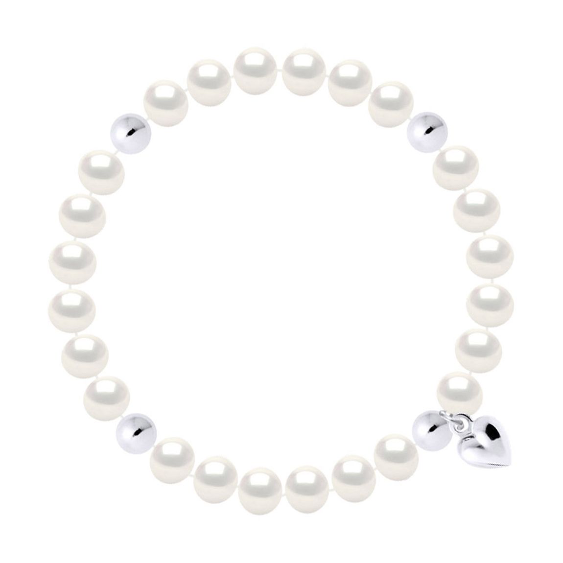 Freshwater Pearl, Silver Bracelet main product photo