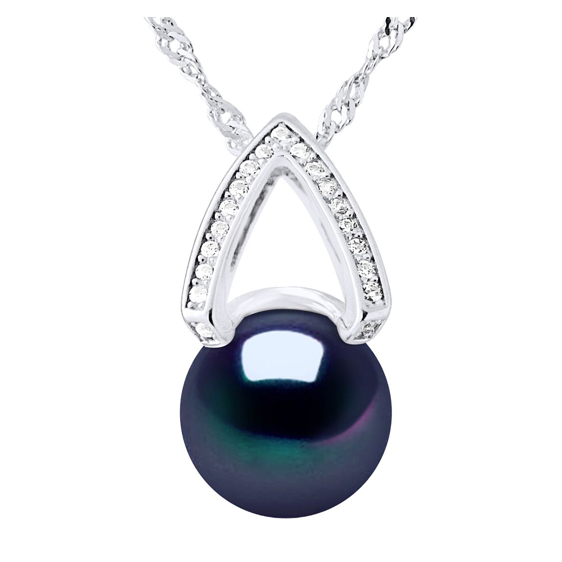 Black Freshwater Pearl Necklace main product photo