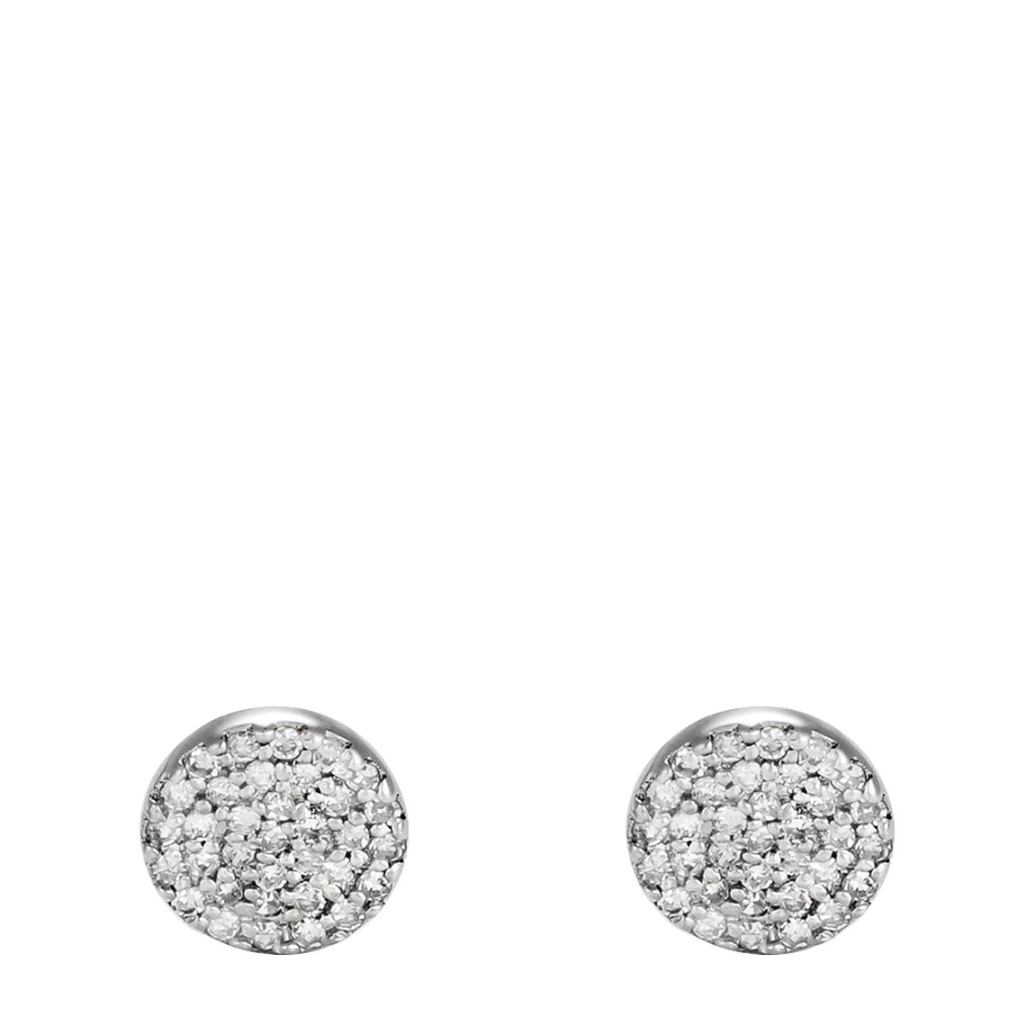 Round Sparkling Diamond Earrings main product photo