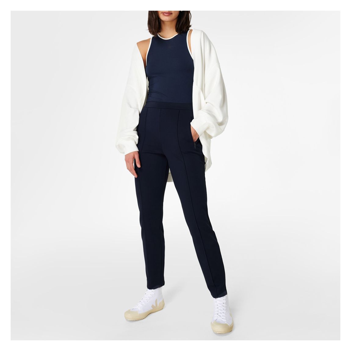 Navy City Ponte Pant 29 Inch main product photo