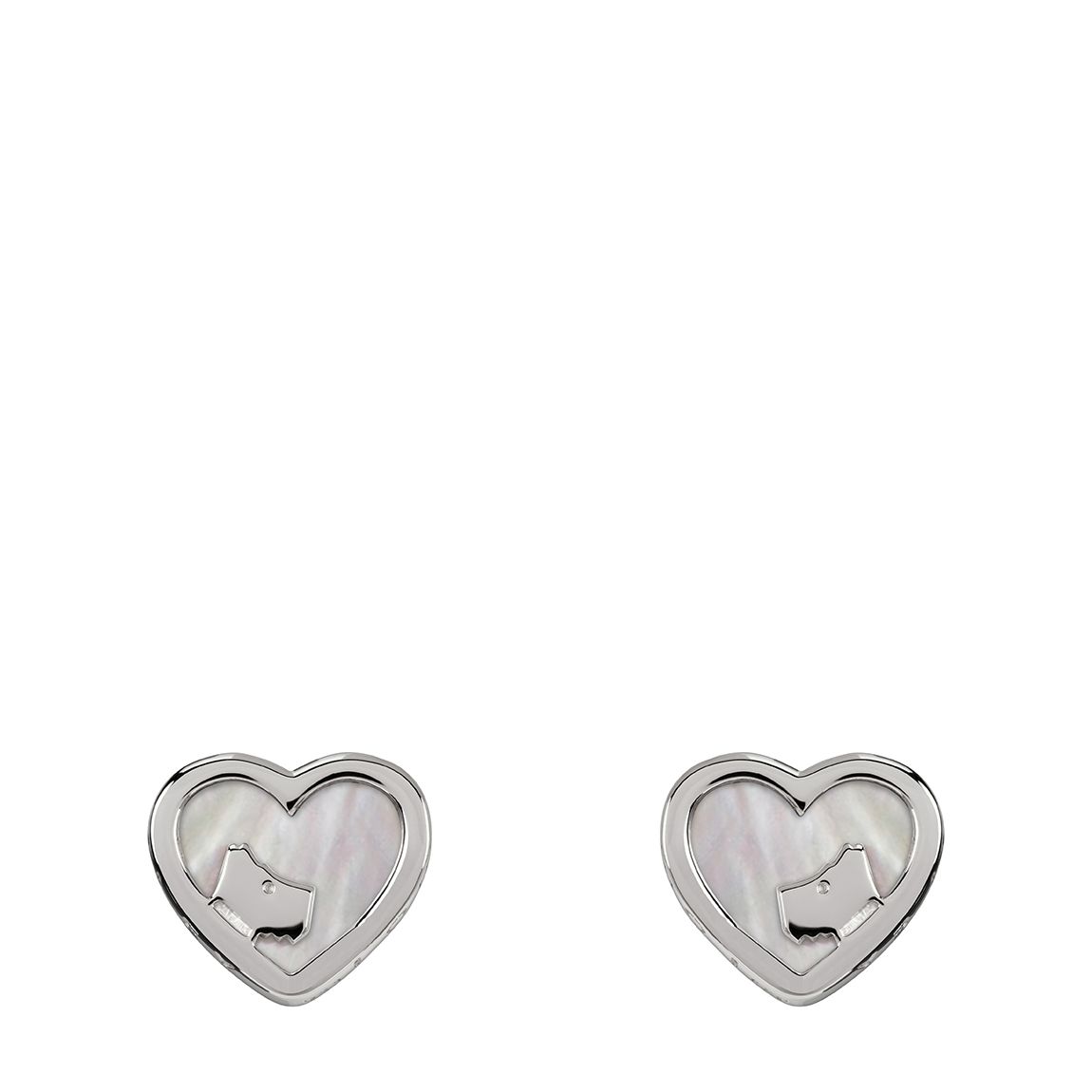 Sterling Silver Radley Love Heart & Dog Stud Earrings main product photo