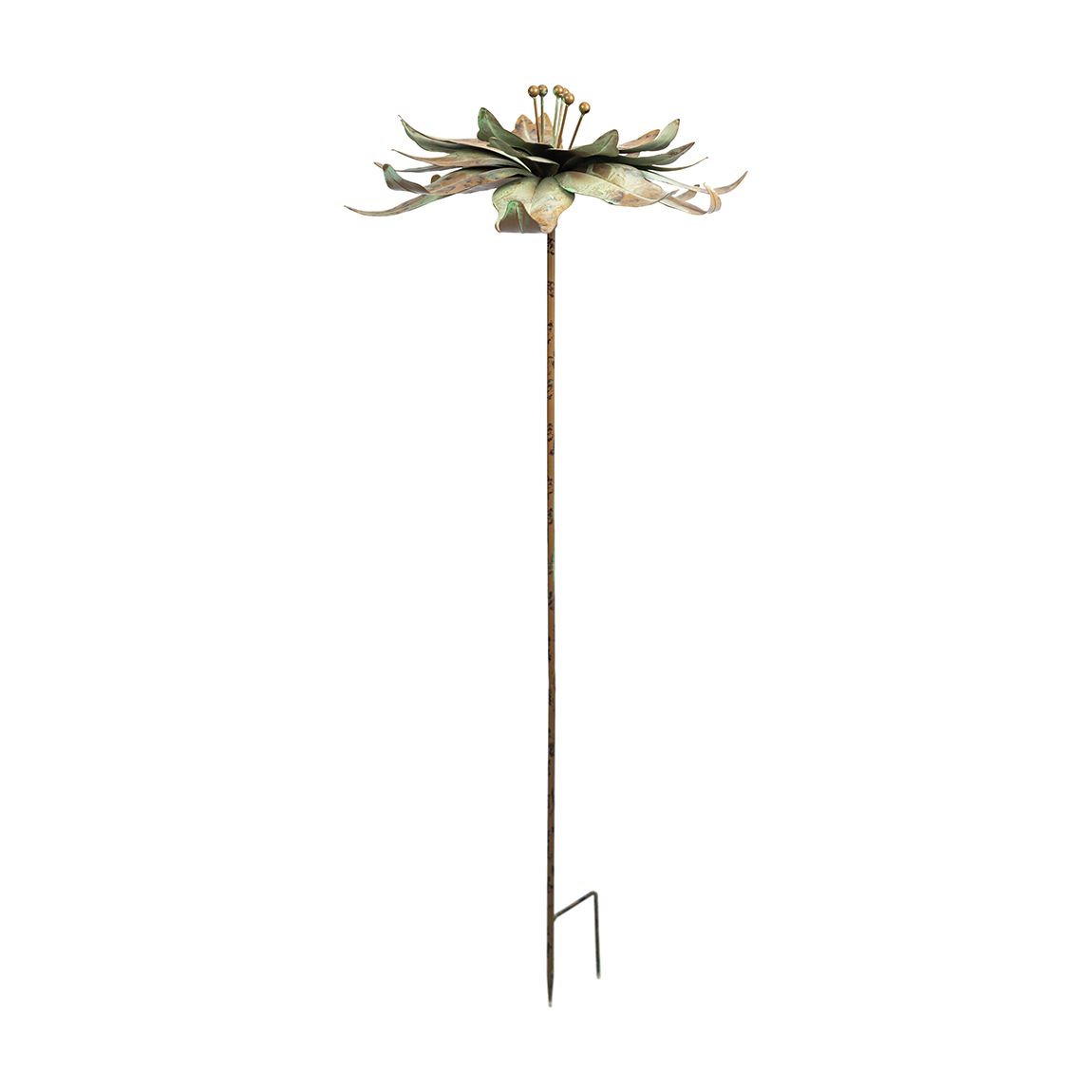 Flower On Stake (Verdigris) main product photo