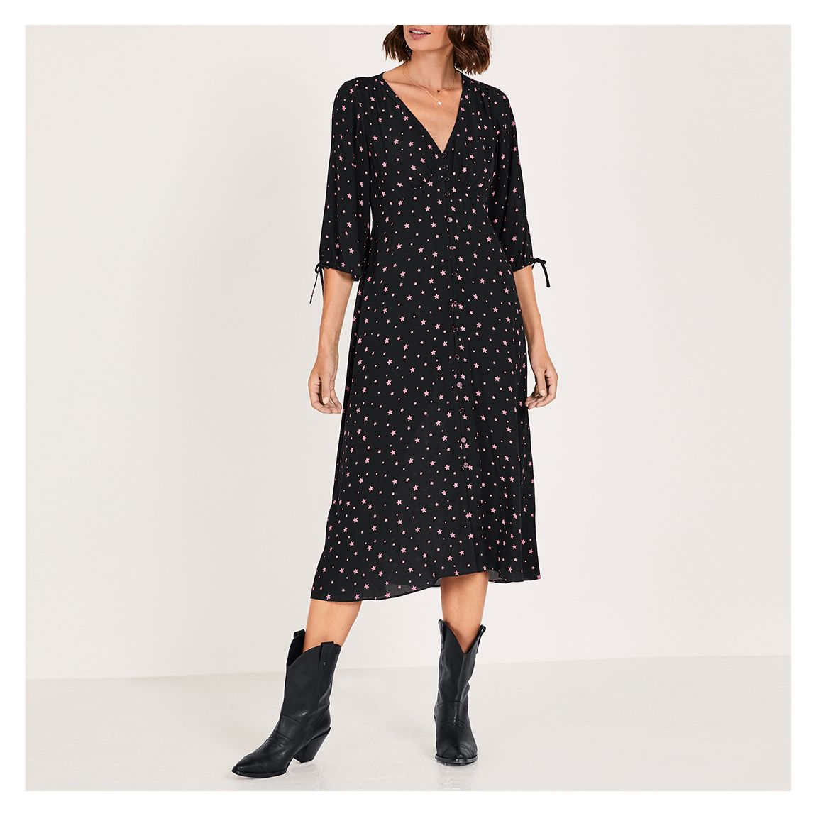 Navy Star Susannah Midi Dress main product photo
