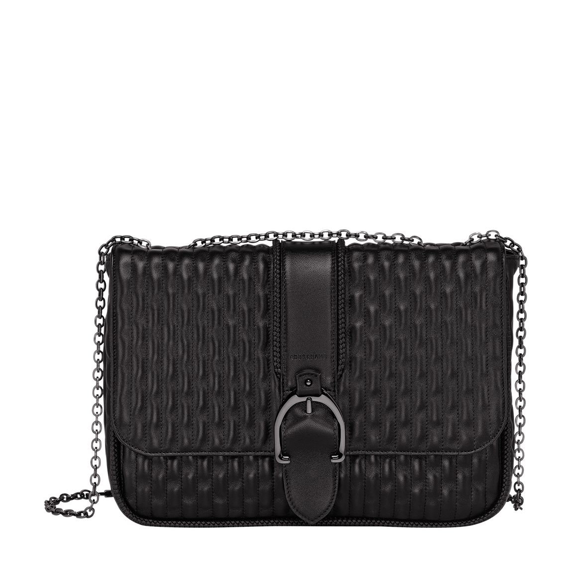 Black Amazone Matelasse Medium Crossbody Bag main product photo