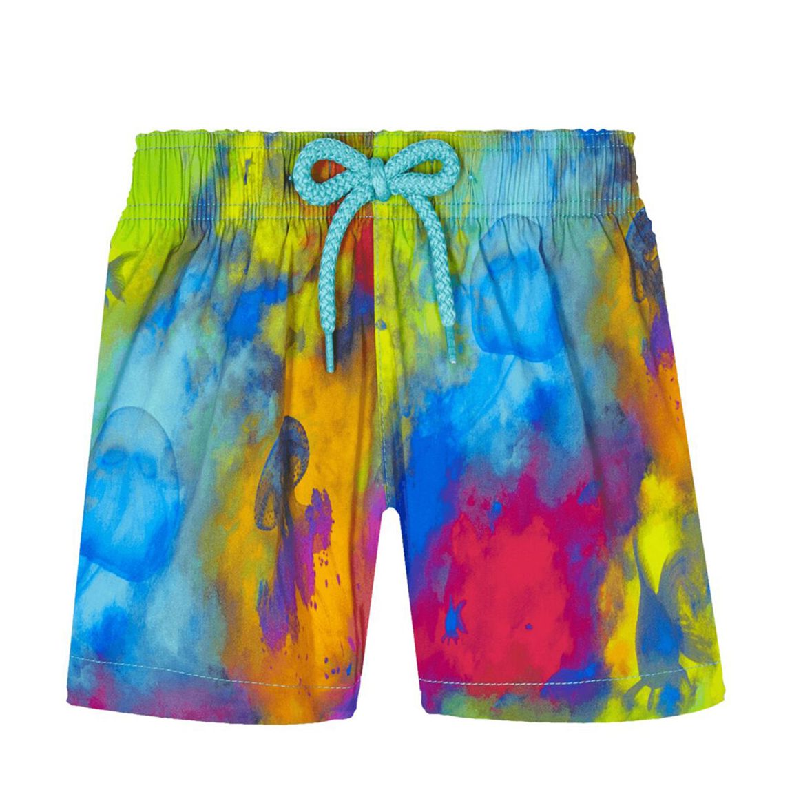 Girl's Blue Gaya Tie Dye Shorts main product photo