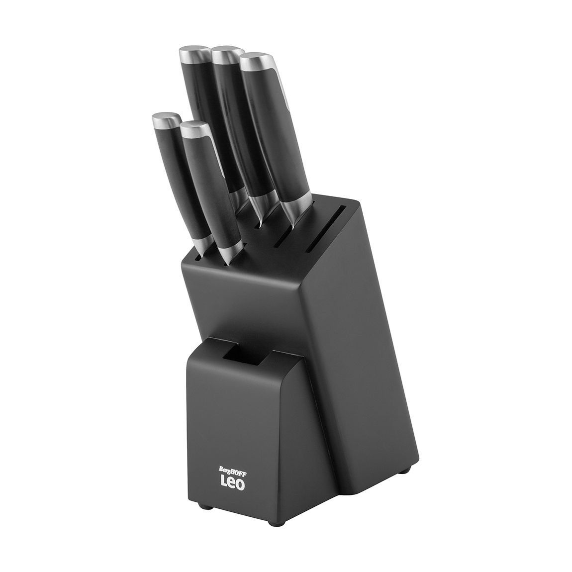 6 Piece Leo Graphite Knife Block set main product photo