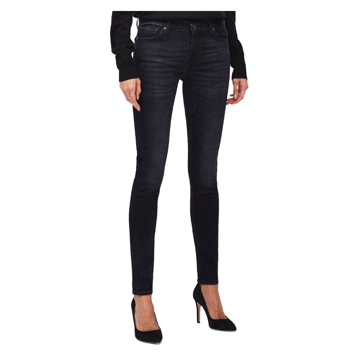 Black The Skinny Illusion Stretch Jeans main product photo
