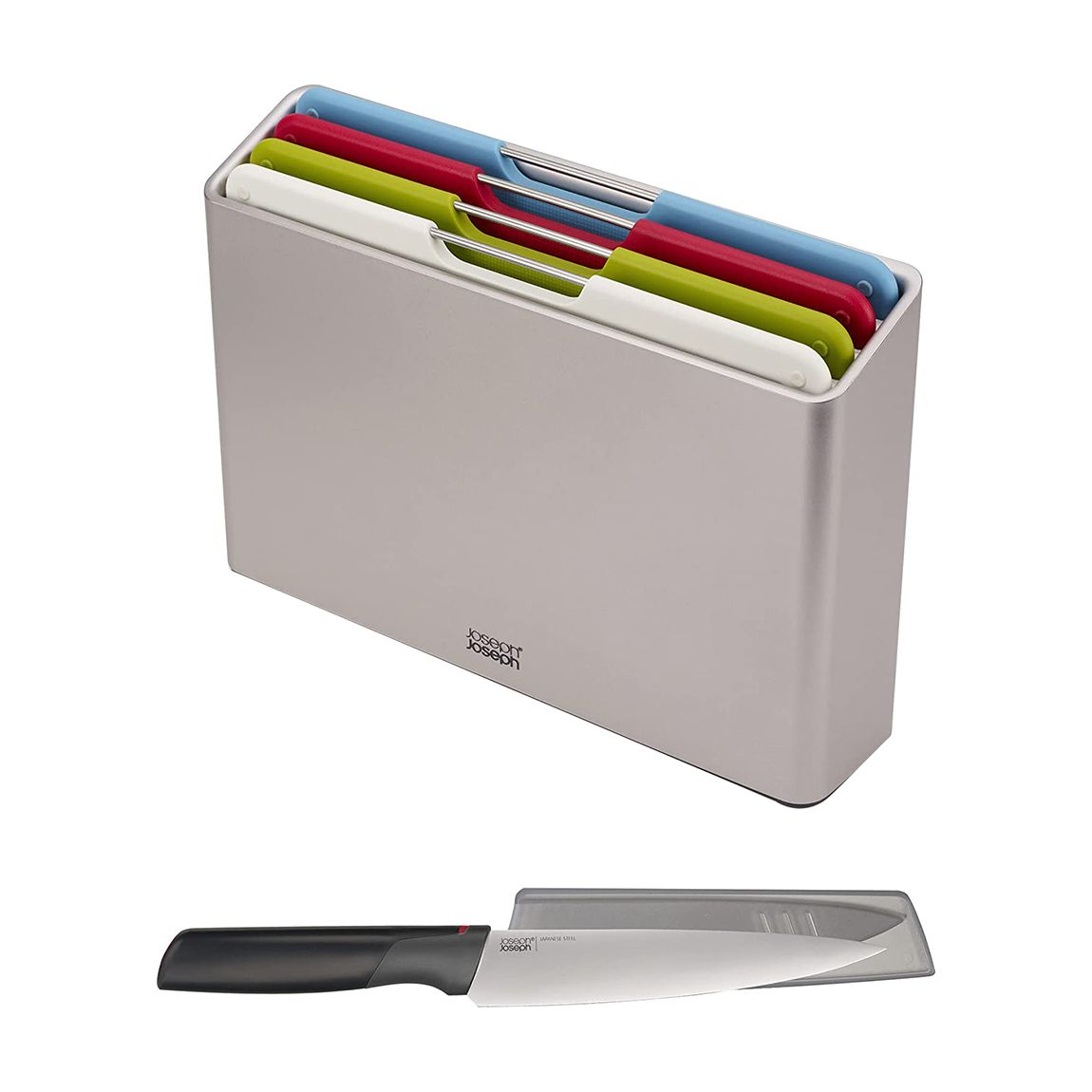 Silver Folio Chopping Board Set with Chefs Knife main product photo