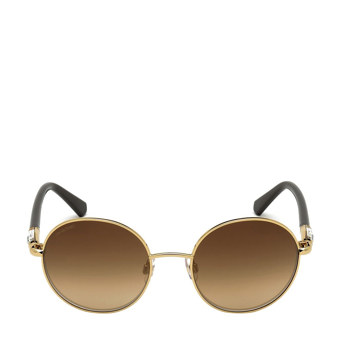 Women's Gold Swarovski Sunglasses 55mm main product photo