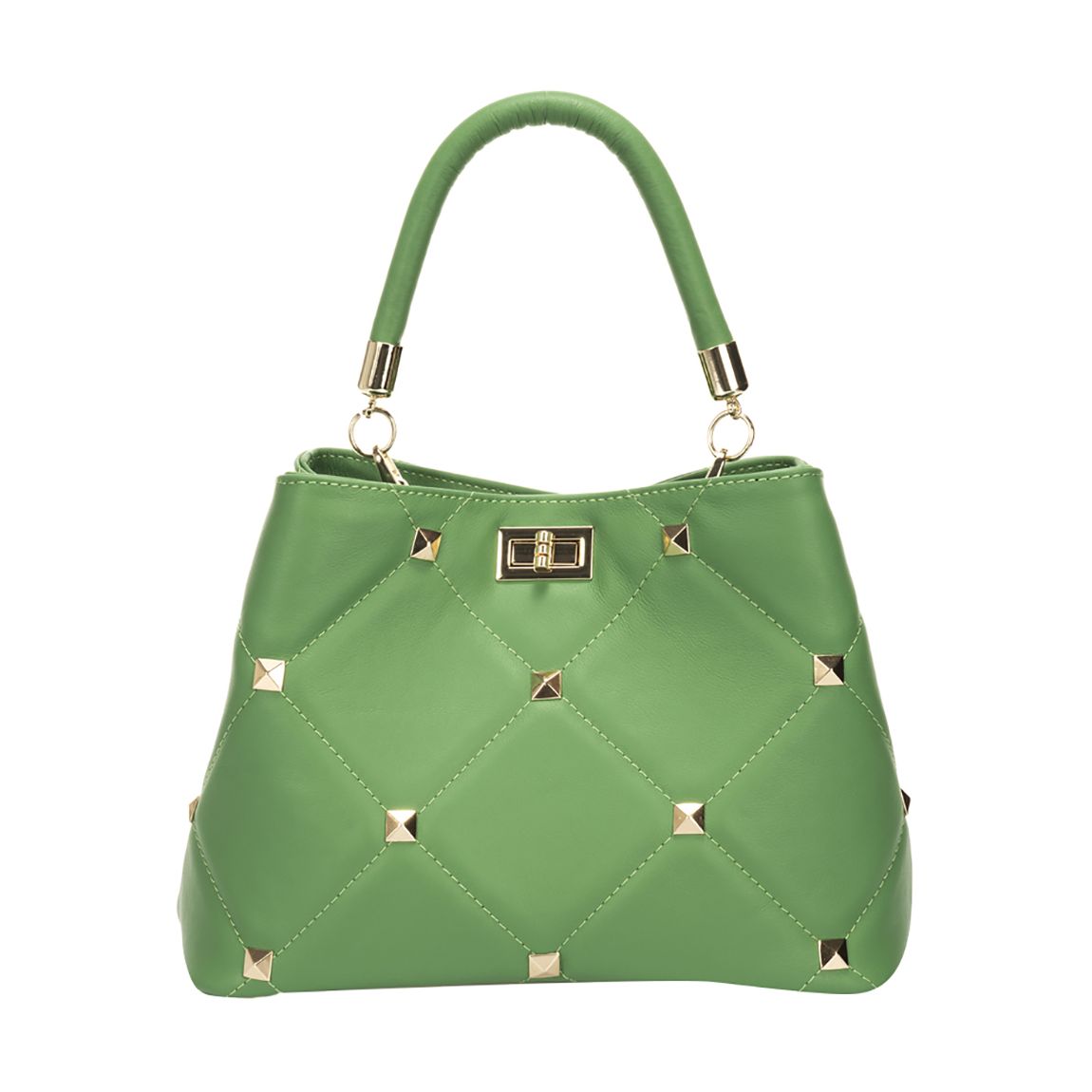 Green Leather Tassel Crossbody main product photo
