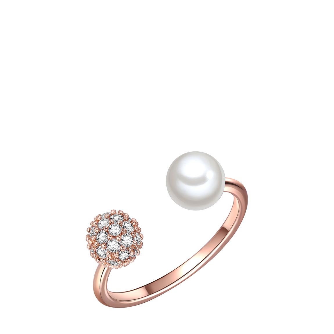 Rose Gold Pearl Ring main product photo