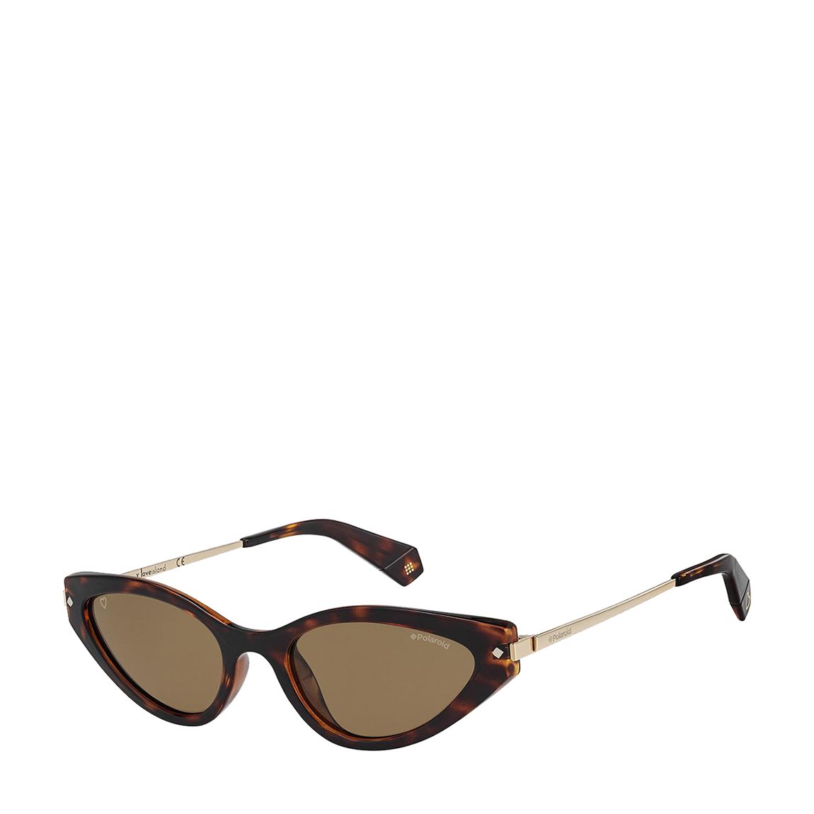 Women's Brown Polaroid Sunglasses 53mm main product photo