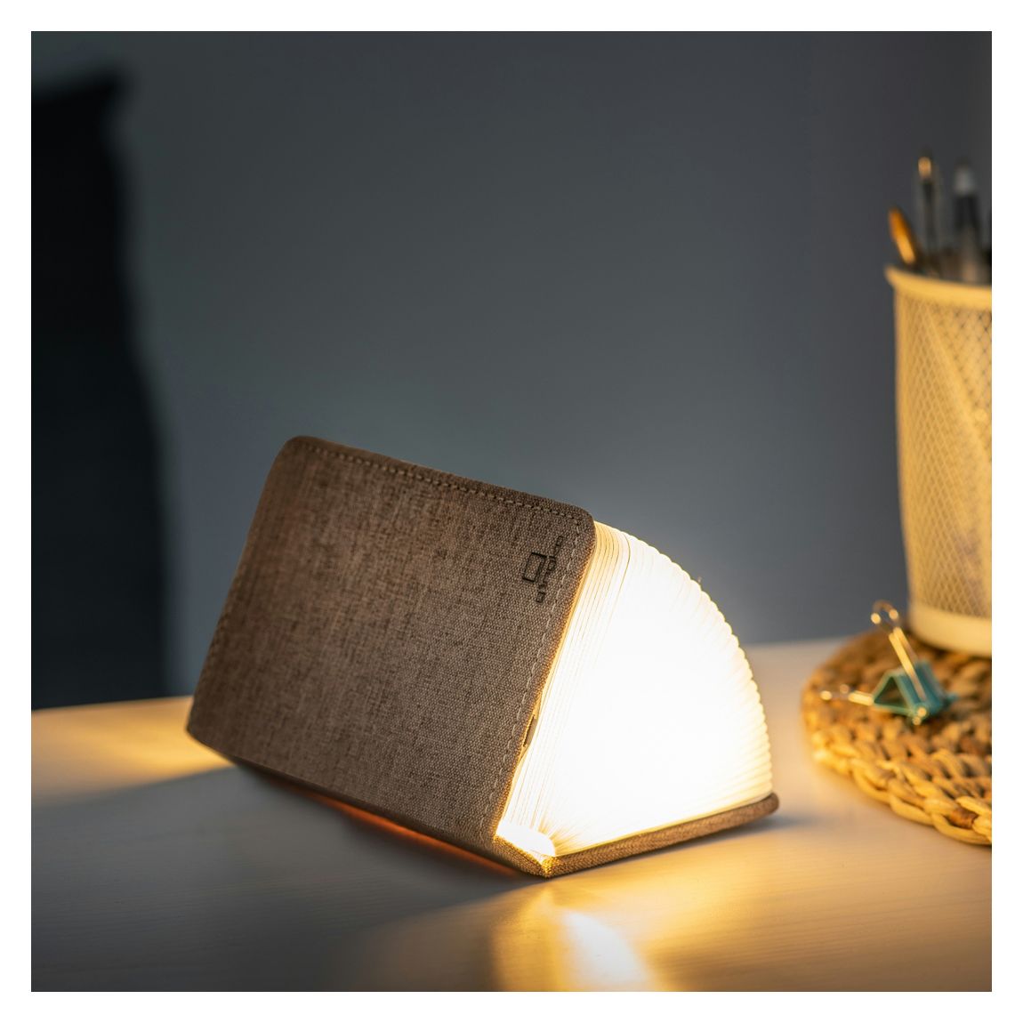 Mini Smart Book Light, Coffee Brown main product photo
