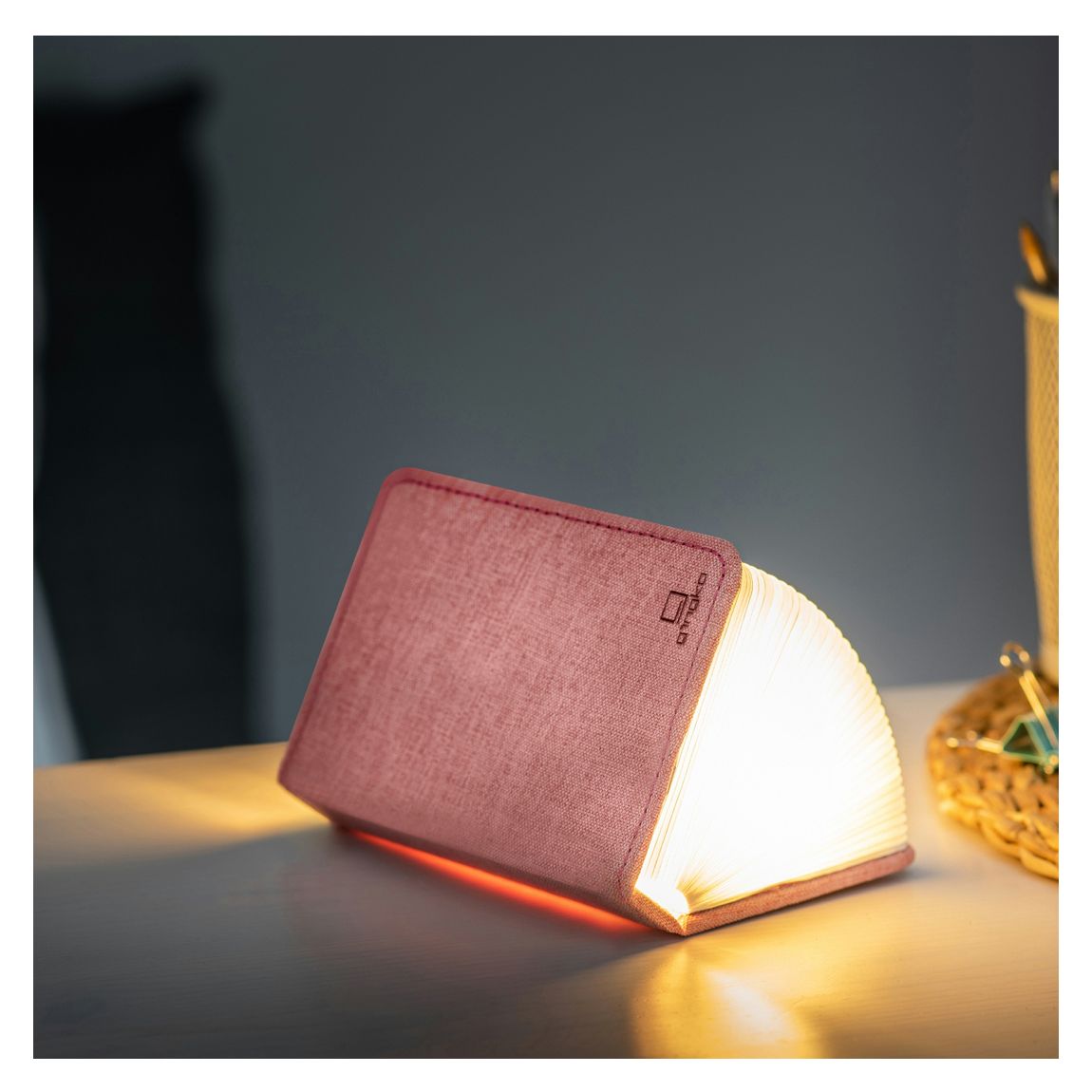 Mini Smart Book Light, Blush Pink main product photo