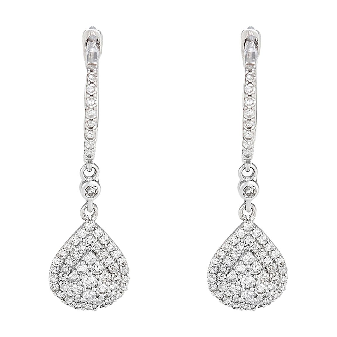 Silver "Princess Stella" Diamond Earrings main product photo