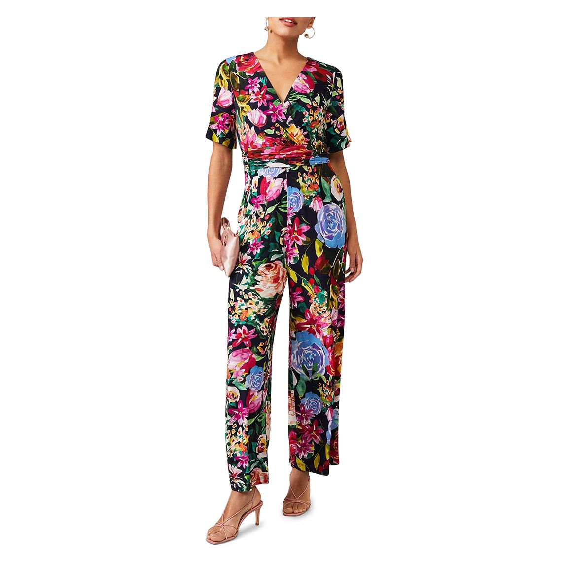 Pink Floral Ambree Jumpsuit main product photo