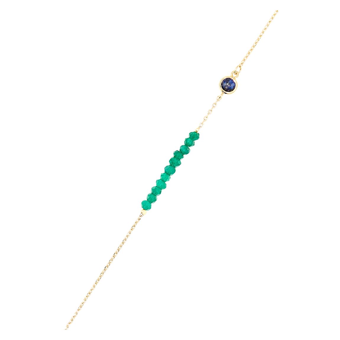 Gold/Blue And Green Enora Bracelet main product photo