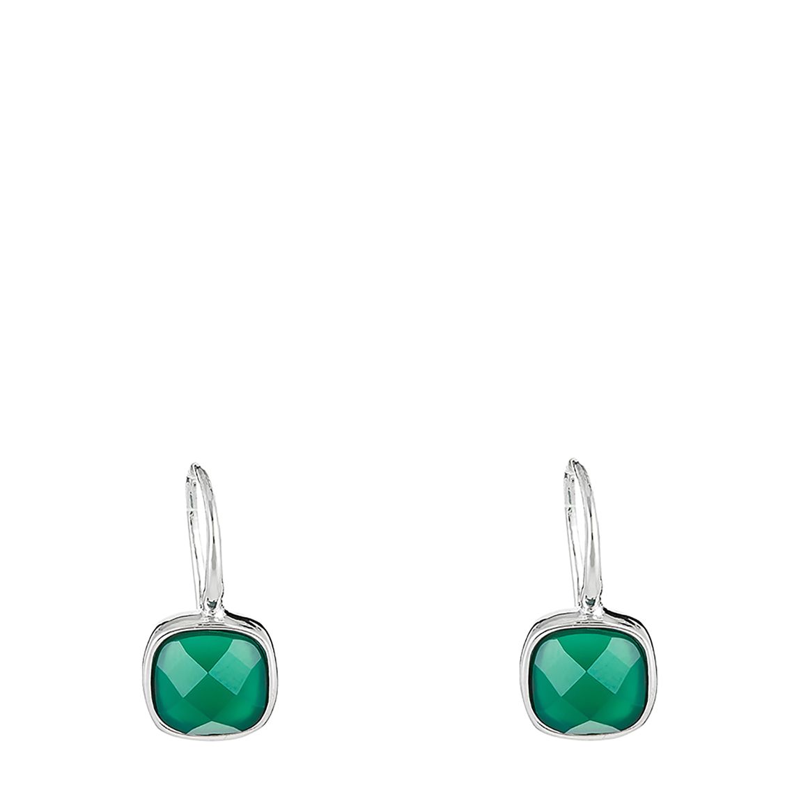 Silver/Green Ella Earring main product photo