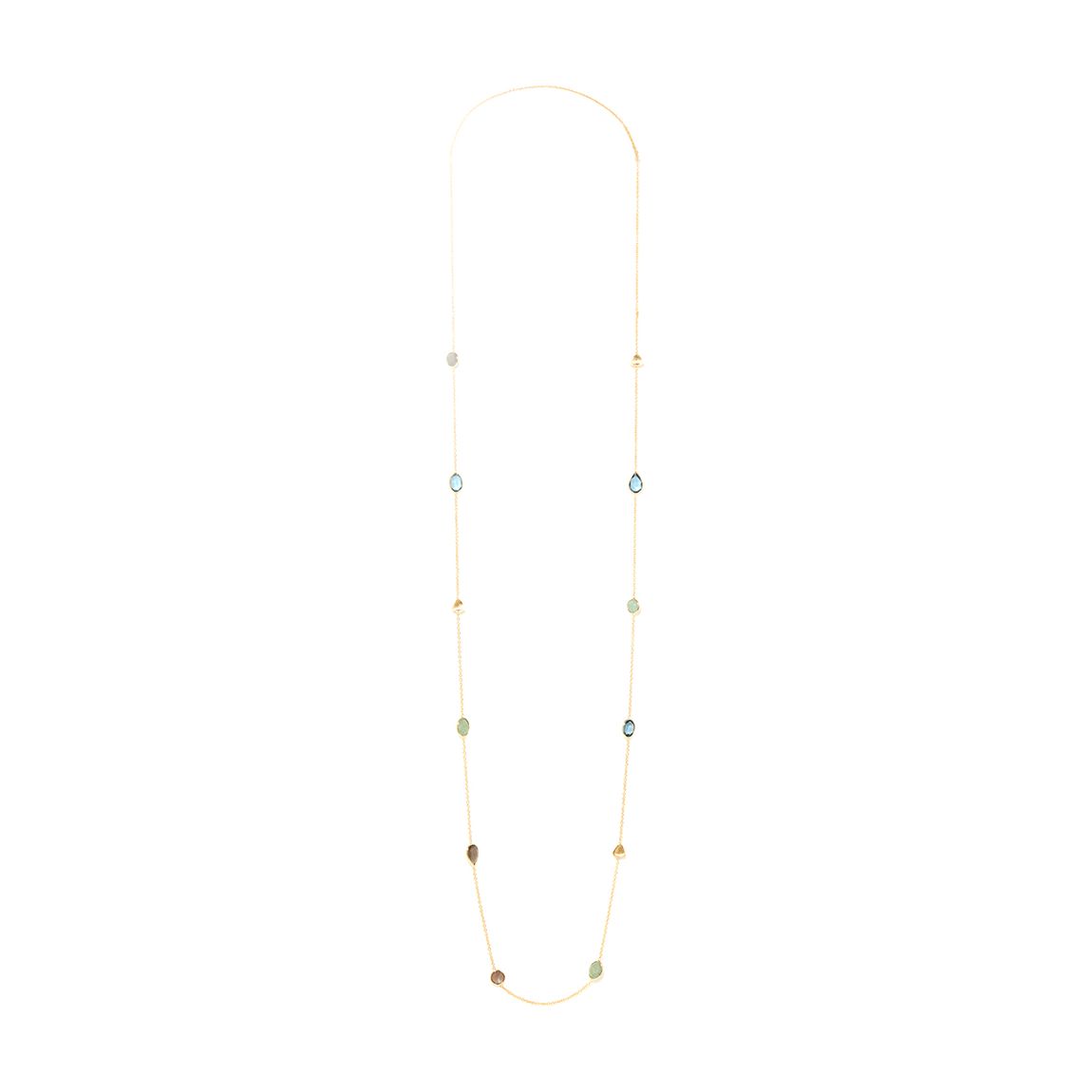 Gold/Multicolor Beads Necklace main product photo