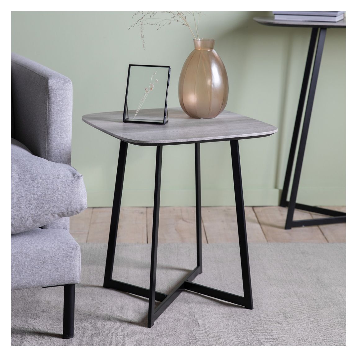 Parlier Side Table, Oak Effect main product photo