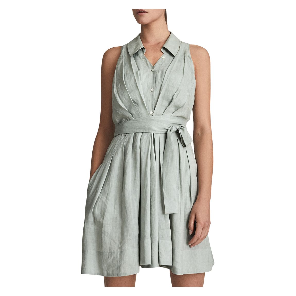 Sage Carlotta Button Down Dress main product photo