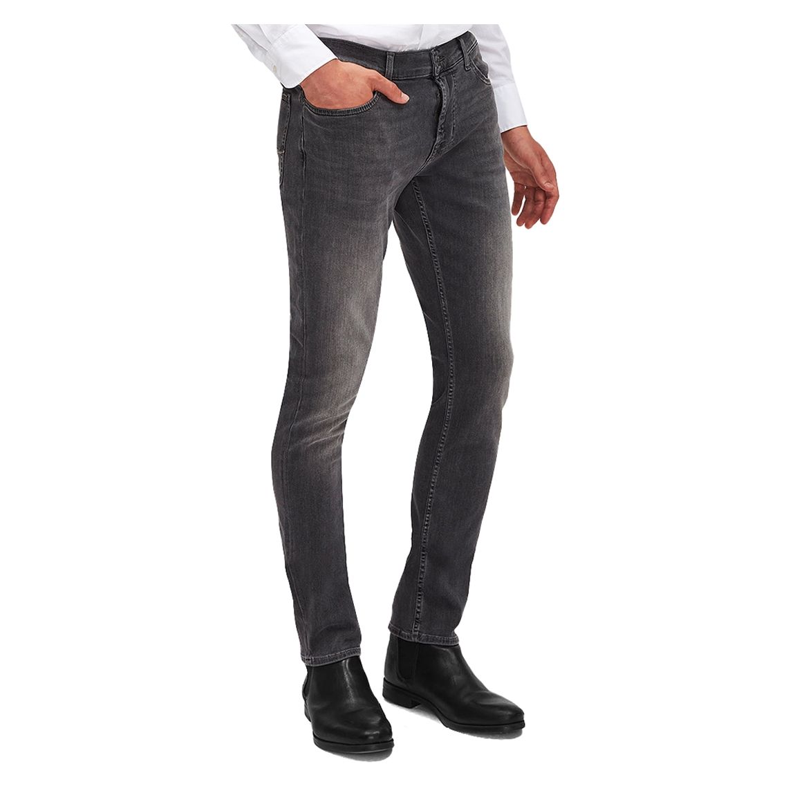 Washed Black Ronnie Comfort Luxe Stretch Jeans main product photo