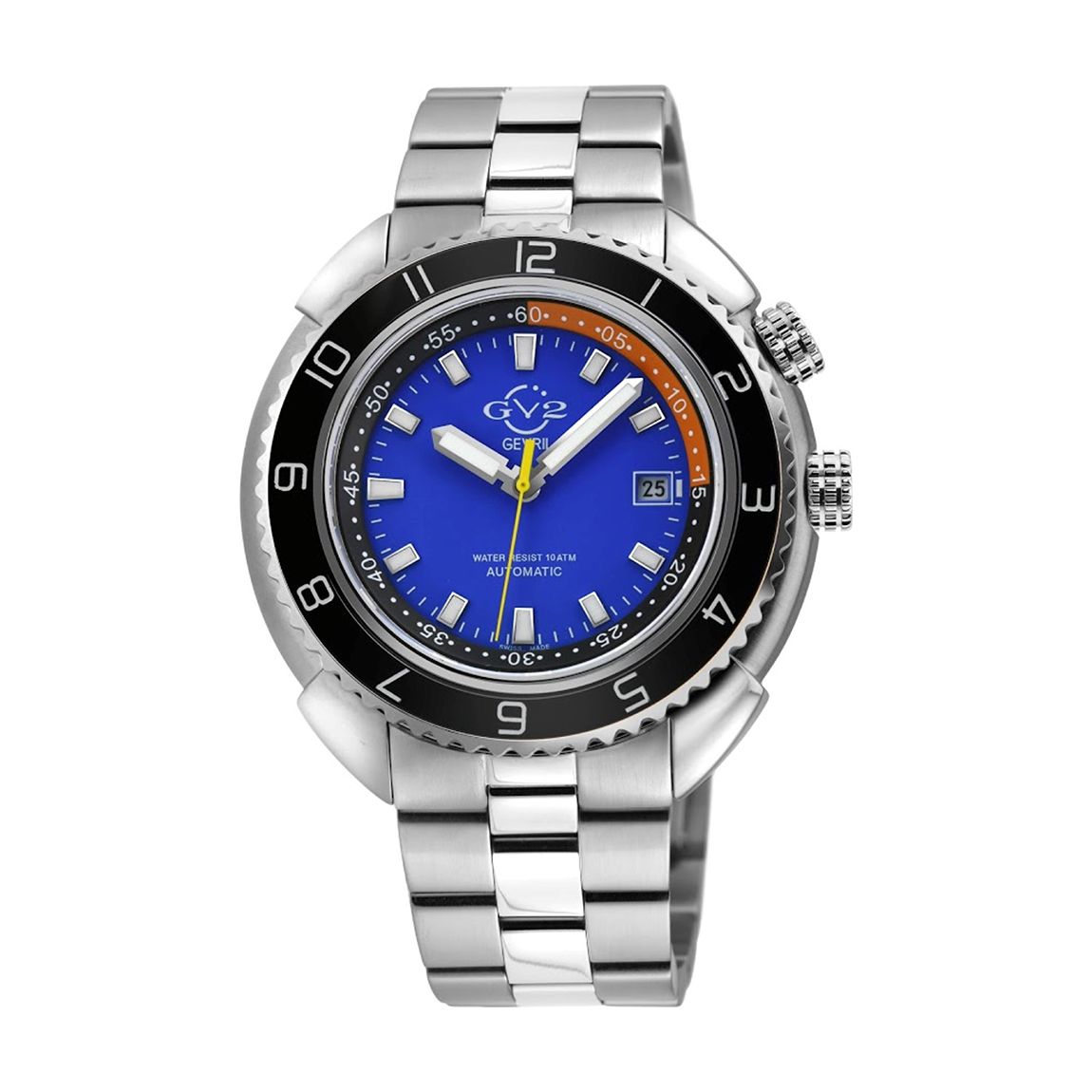 Men's Blue/Silver Squalo Automatic Bracelet Watch 46 Mm main product photo