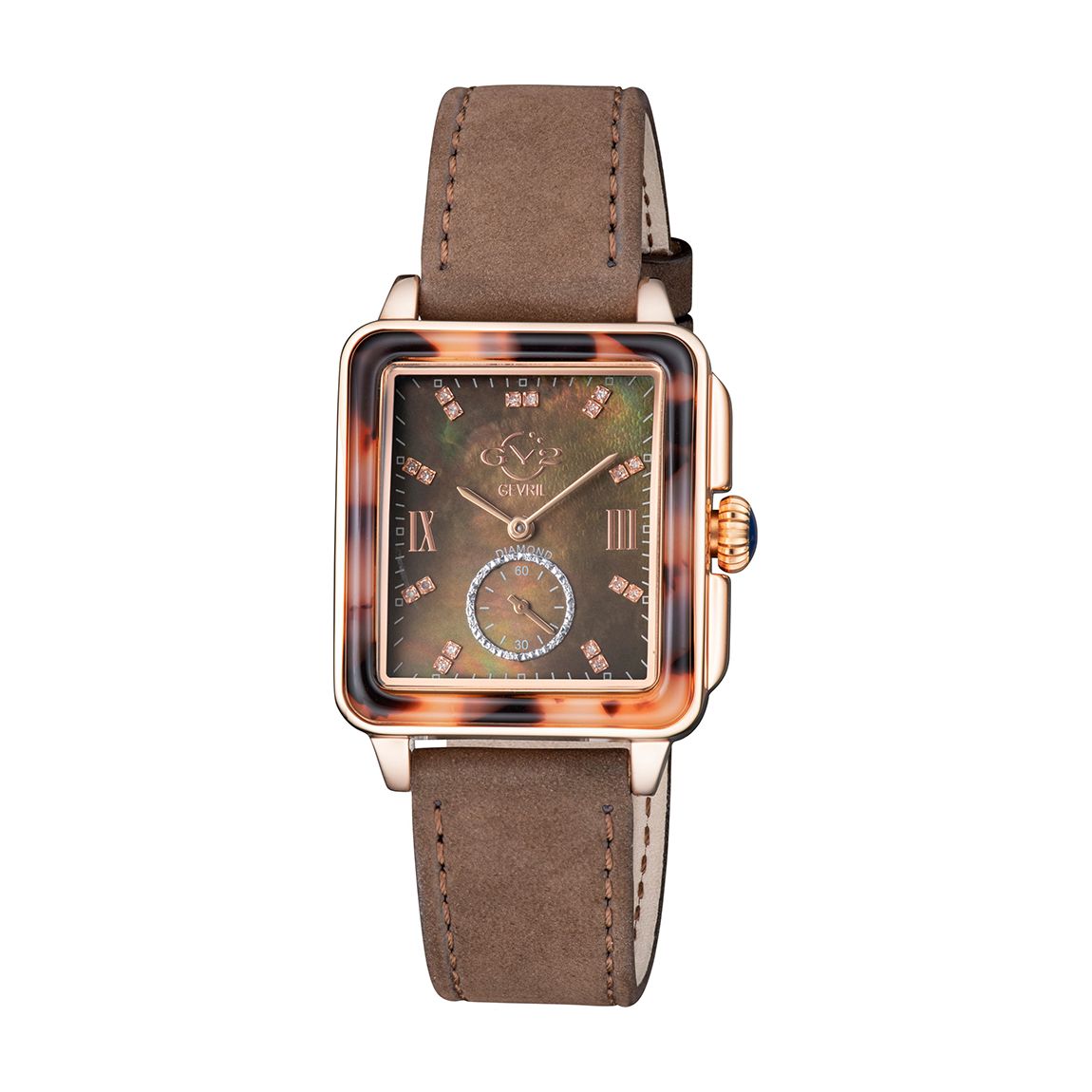 Women's Brown Bari Tortoise Mother Of Pearl Watch37 Mm main product photo