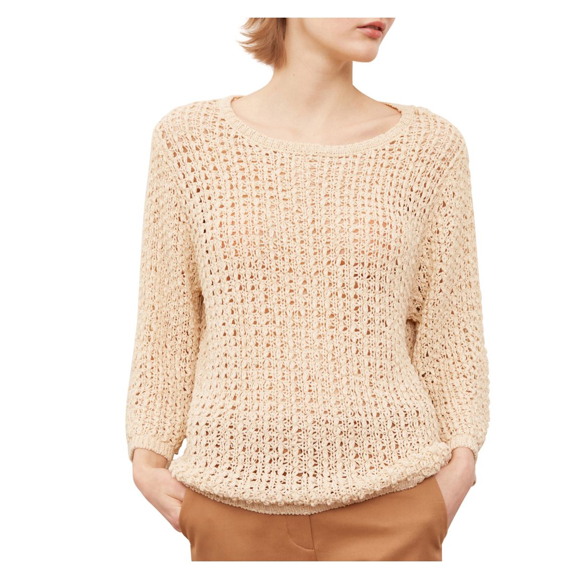 Beige Cotton Blend Jumper main product photo
